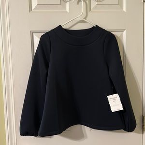 NWT Stella & Dot Navy Bow top